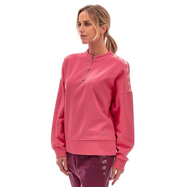 Women Lotto Athletica Due W VI Hz Sweatshirt Rose | MY794009E3