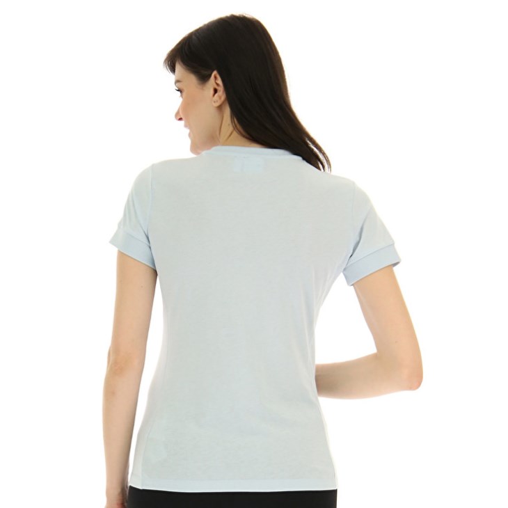Women Lotto Athletica Due W V T Shirts Light Blue | JD549534Y7