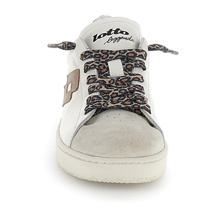Women Lotto Autograph Leo Lace W Sneakers White / Gold | AR377487N3