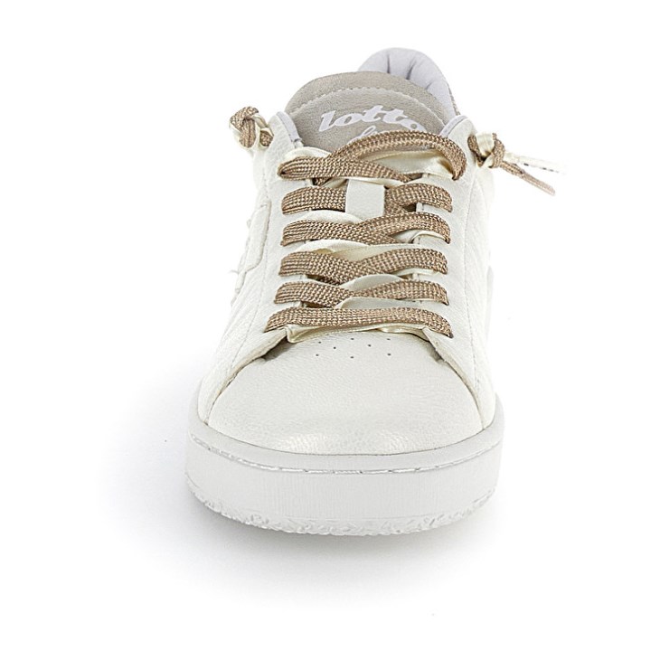 Women Lotto Autograph Pearl W Sneakers White / Gold | JQ248354Q9