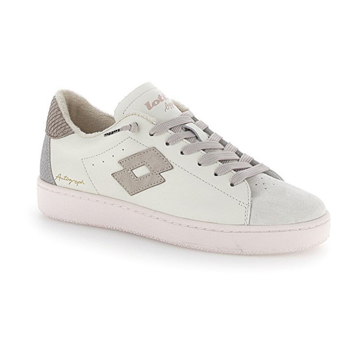 Women Lotto Autograph Suede W Sneakers White / Silver | MT208910W3