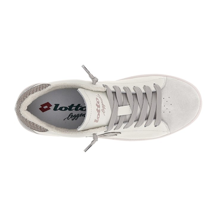 Women Lotto Autograph Suede W Sneakers White / Silver | MT208910W3