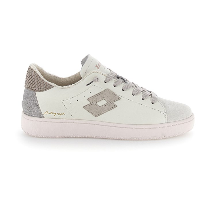 Women Lotto Autograph Suede W Sneakers White / Silver | MT208910W3