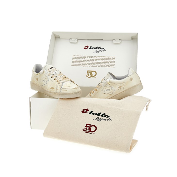 Women Lotto Autograph W 50 YRS Sneakers Cream | WY622022N9