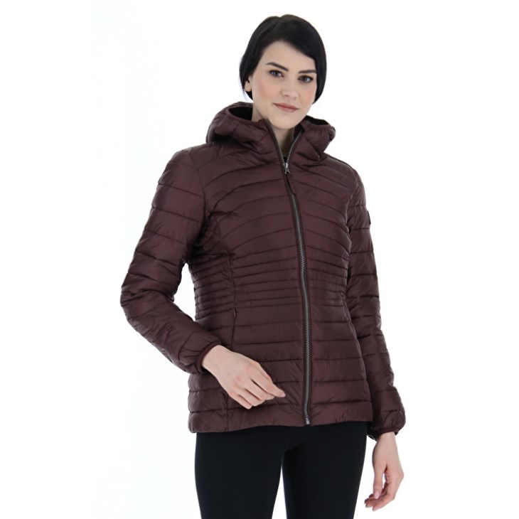 Women Lotto Bomber Cortina W III Pad PL Jacket Dark Red | GD529342K4