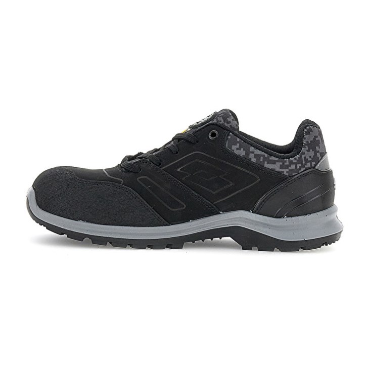 Women Lotto Hit 200 S3 ESD Safety Shoes Black | NT237063E2