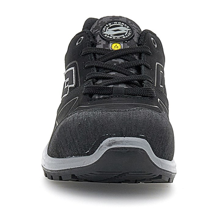 Women Lotto Hit 200 S3 ESD Safety Shoes Black | NT237063E2