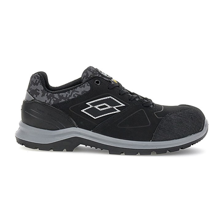 Women Lotto Hit 200 S3 ESD Safety Shoes Black | NT237063E2