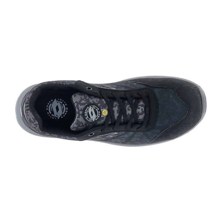 Women Lotto Hit 400 S1P ESD Safety Shoes Black | SH162646Q9