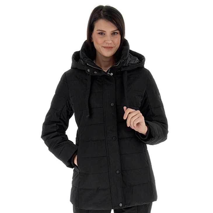 Women Lotto Lungo Corvara W Long Jacket Black | XV584318V2