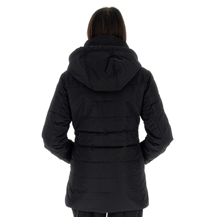 Women Lotto Lungo Corvara W Long Jacket Black | XV584318V2