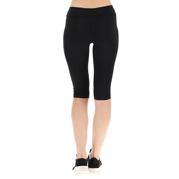 Women Lotto MSP W Mid Leggings Black | JC709100R7