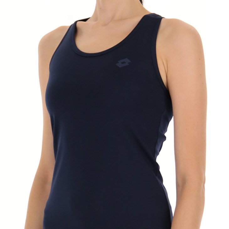 Women Lotto MSP W Sports Tank Top Navy Blue | PU492709Z4