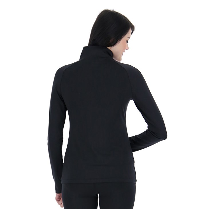 Women Lotto MSP W Sports Zip Hz Sweatshirt Black | EX432793Y8
