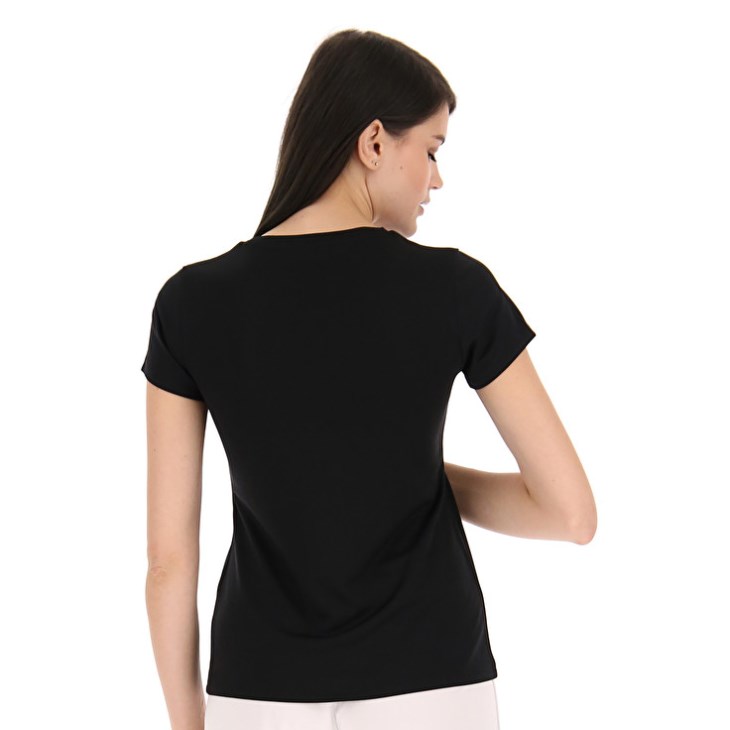 Women Lotto MSP W T Shirts Black | BY467426C1