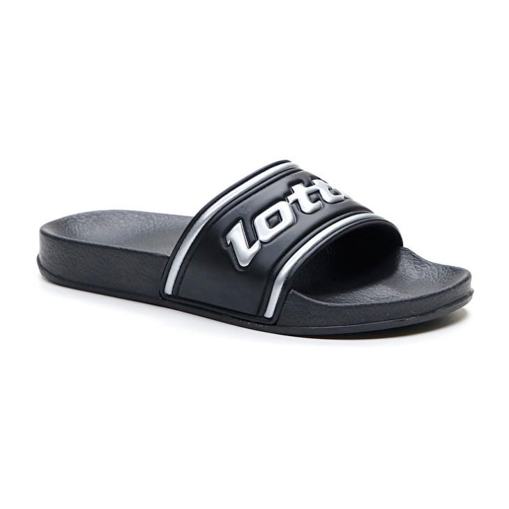 Women Lotto Midway IV W Slides Black / Silver | HD226372G2