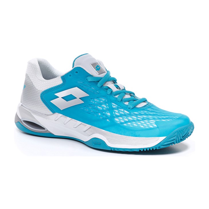 Women Lotto Mirage 100 CLY W Tennis Shoes Blue / White / Silver | RG912341P2