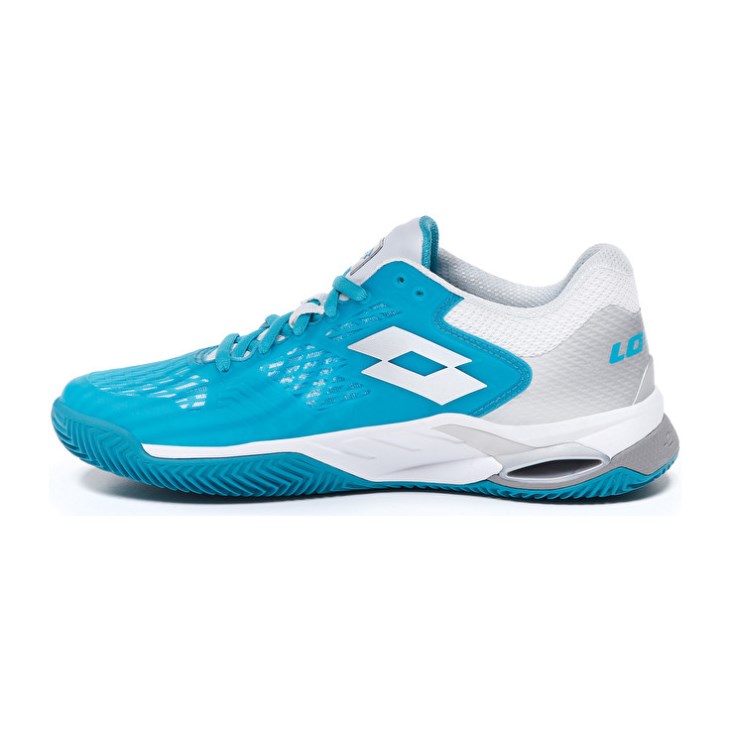 Women Lotto Mirage 100 CLY W Tennis Shoes Blue / White / Silver | RG912341P2