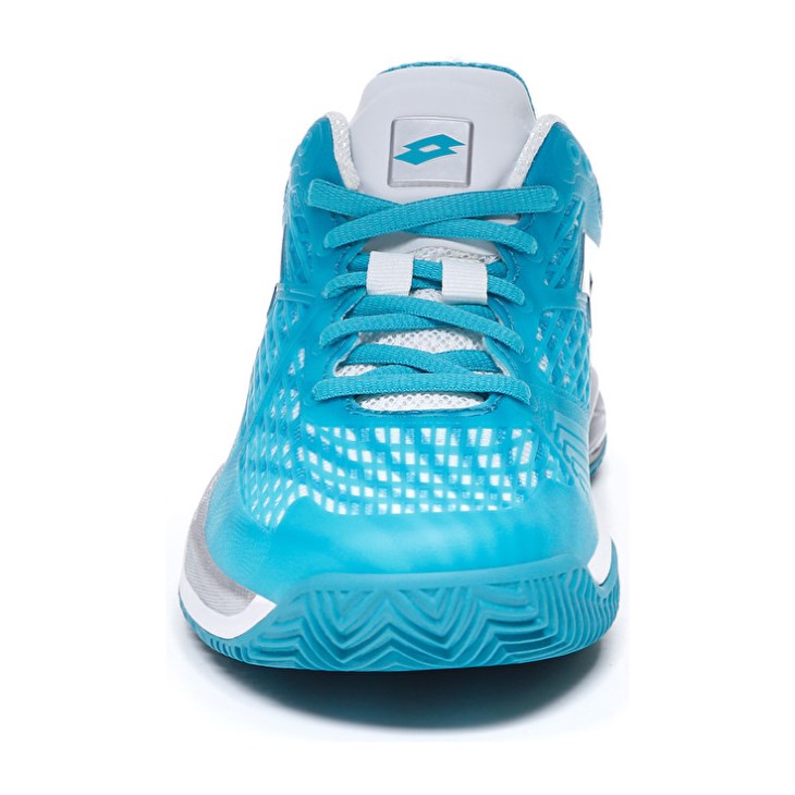 Women Lotto Mirage 100 CLY W Tennis Shoes Blue / White / Silver | RG912341P2
