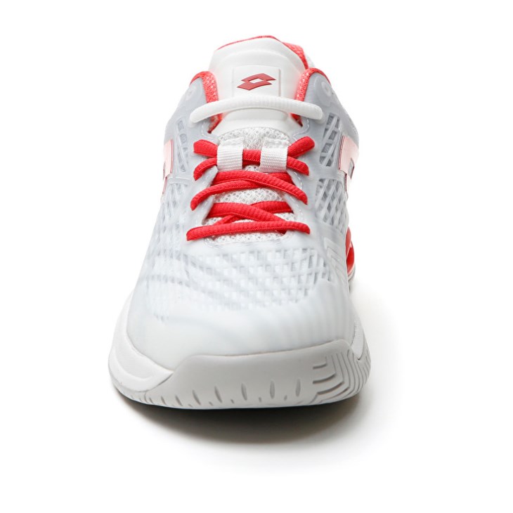 Women Lotto Mirage 100 SPD W Tennis Shoes White / Red | ON646384F7