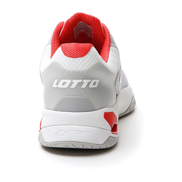 Women Lotto Mirage 100 SPD W Tennis Shoes White / Red | ON646384F7