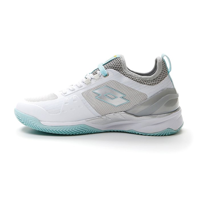 Women Lotto Mirage 200 CLY W Tennis Shoes White / Silver / Blue | AF921282Z0