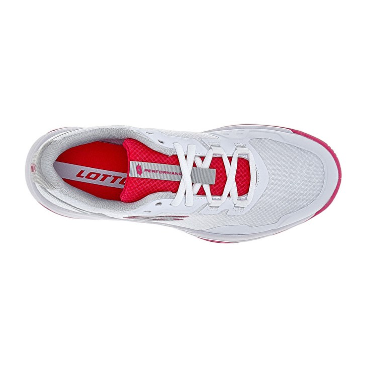 Women Lotto Mirage 600 III ALR W Tennis Shoes White / Red | JG466856F3