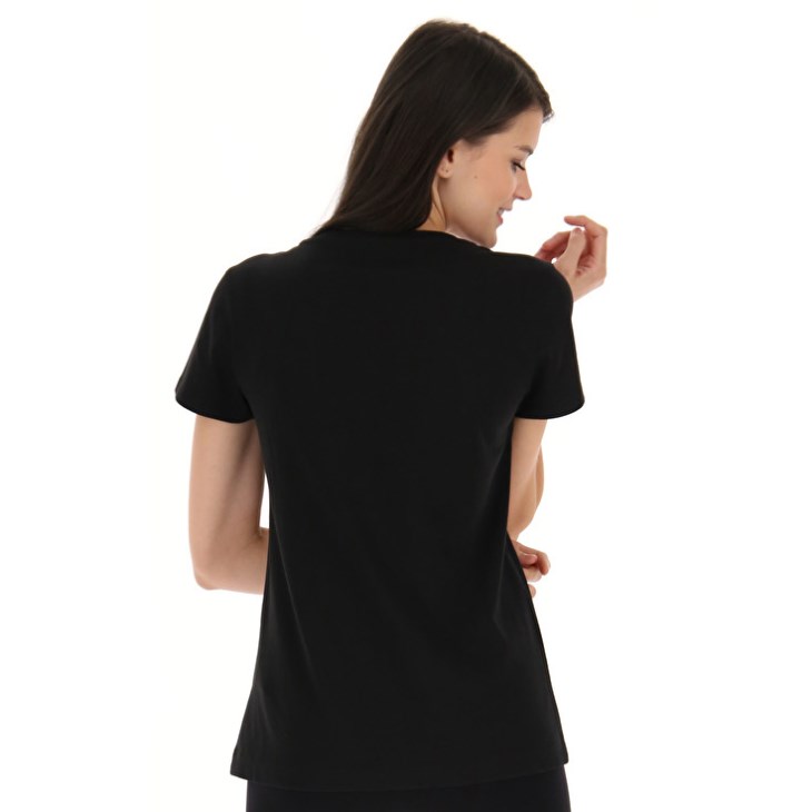 Women Lotto Msc W T Shirts Black | NM029122A0