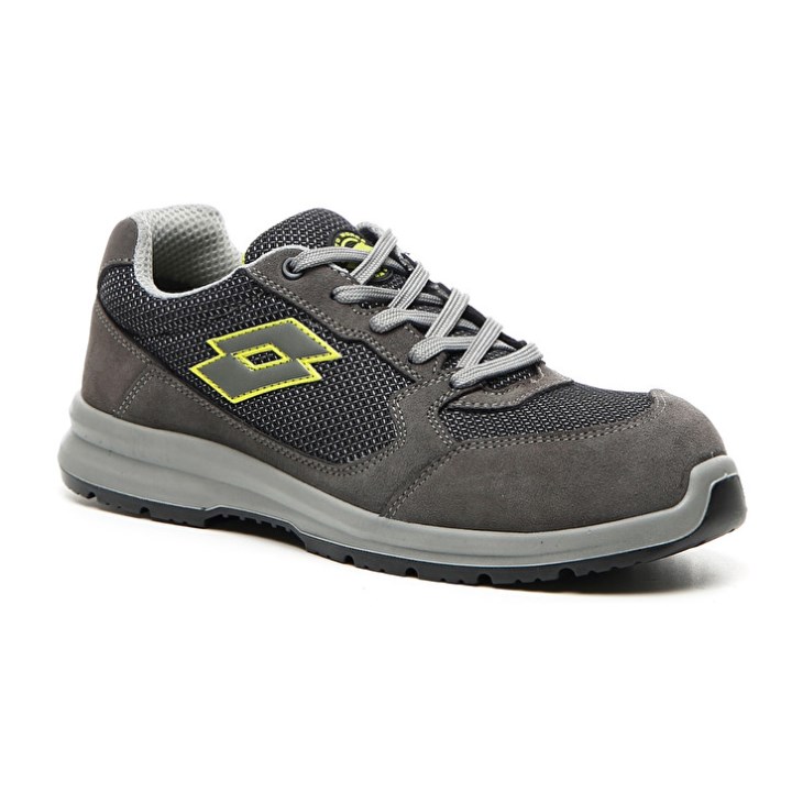 Women Lotto Race 250 S1P SD Safety Shoes Grey / Green | RJ179487A8