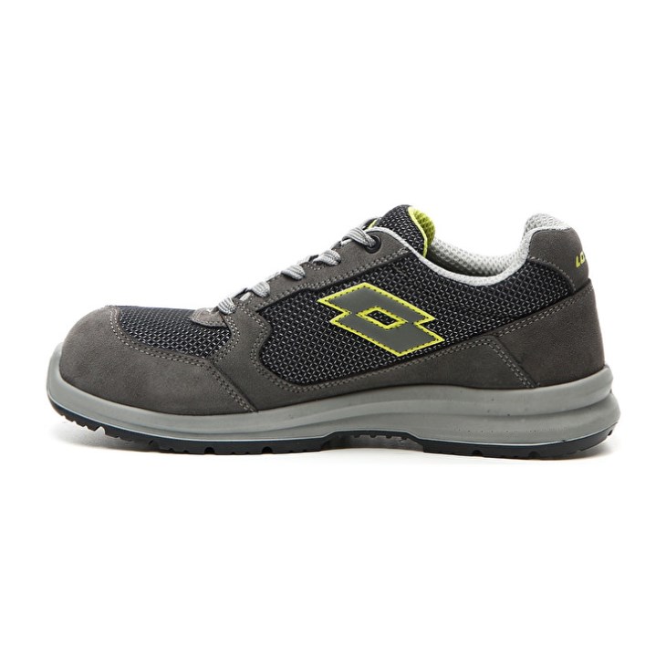 Women Lotto Race 250 S1P SD Safety Shoes Grey / Green | RJ179487A8