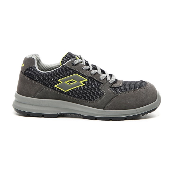 Women Lotto Race 250 S1P SD Safety Shoes Grey / Green | RJ179487A8