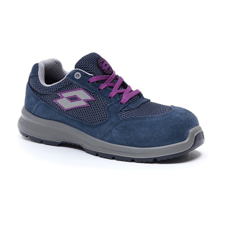 Women Lotto Race 250 S1P W Safety Shoes Blue | XO015391S7