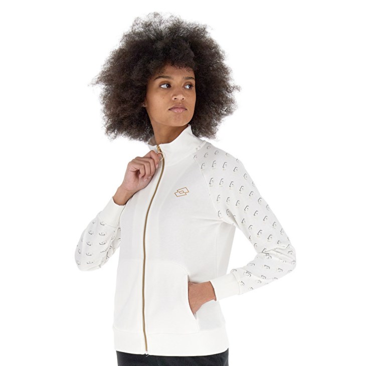 Women Lotto Riviera W VIII Tracksuits White / Black | WW523102X5
