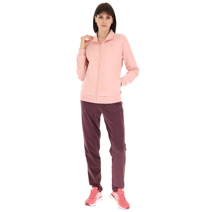 Women Lotto Sabra W IV Tracksuits Pink / Dark Red | JD672657Q5