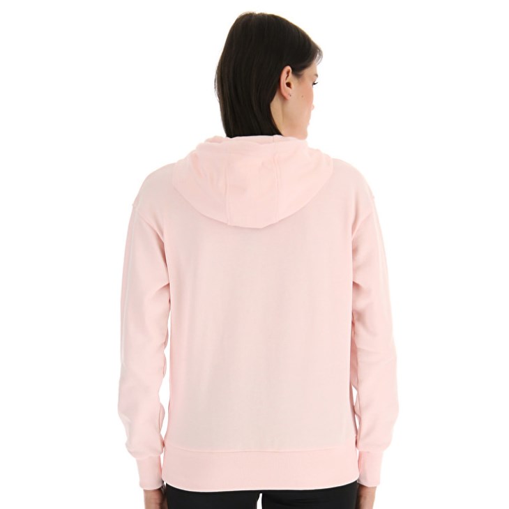 Women Lotto Smart W III Sweat HD Hoodie Pink | DR202360J9
