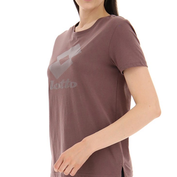 Women Lotto Smart W III T Shirts Brown | HC337663X1