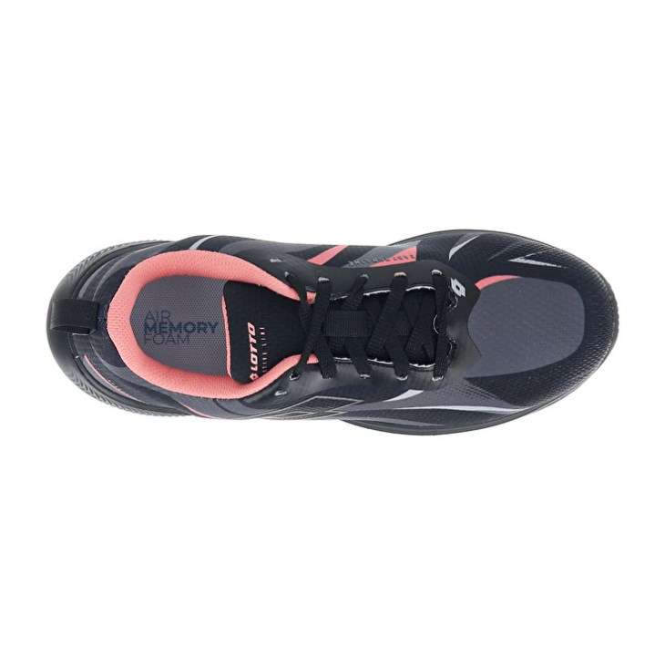 Women Lotto Speedevo 600 III W Running Shoes Black / Coral | FV475757M4