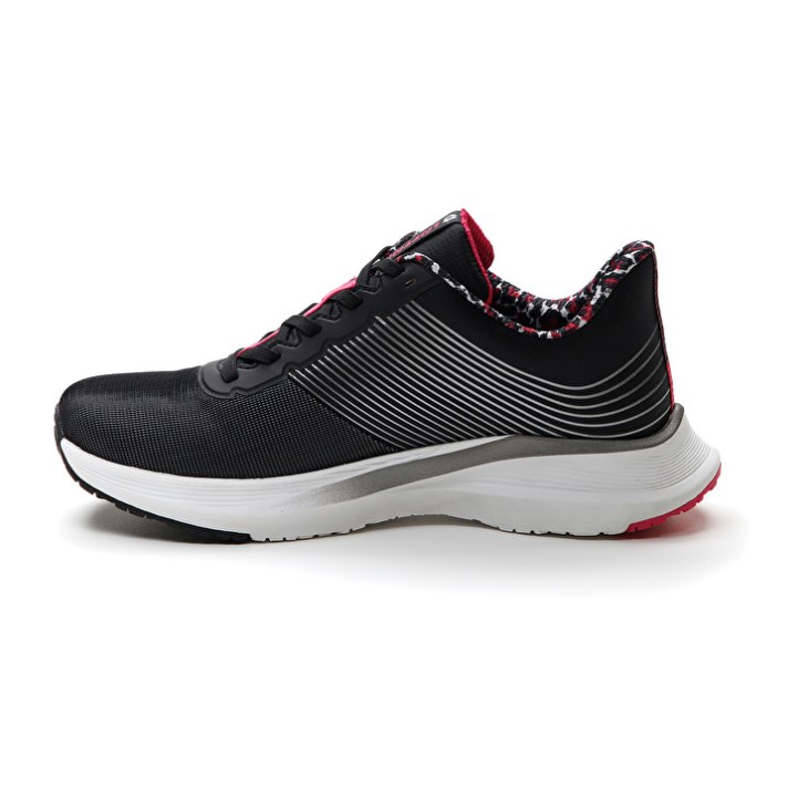 Women Lotto Speedevo 700 II PRT W Running Shoes Black / Pink | YM209140K8