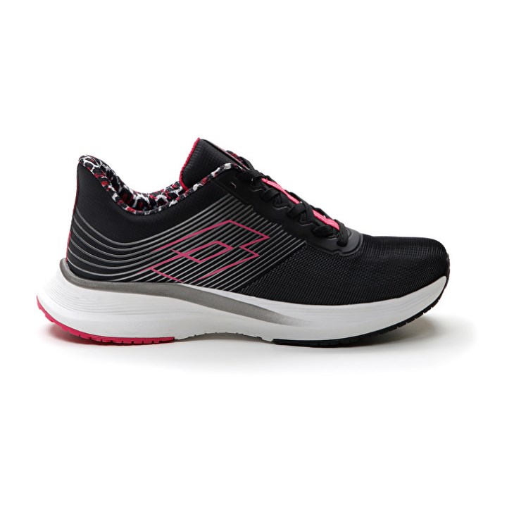 Women Lotto Speedevo 700 II PRT W Running Shoes Black / Pink | YM209140K8