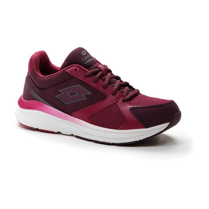 Women Lotto Speedride 600 Xii W Running Shoes Dark Red | QG916991Y1