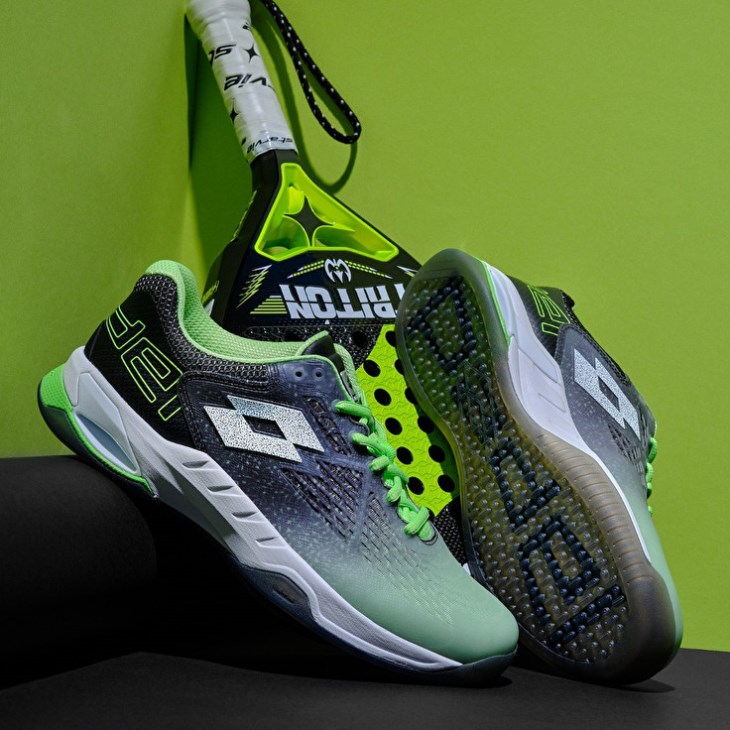 Women Lotto Superrapida 100 W Padel Shoes Green / White / Black | HU048564S4