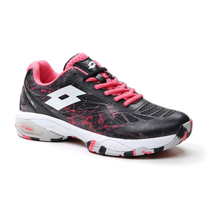 Women Lotto Superrapida 200 IV W Padel Shoes Black / Coral | LN136003M8