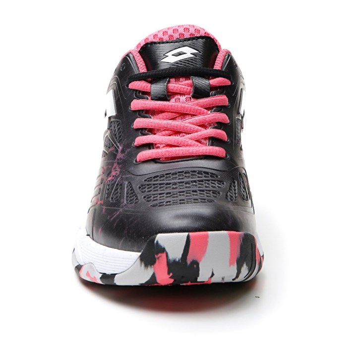 Women Lotto Superrapida 200 IV W Padel Shoes Black / Coral | LN136003M8