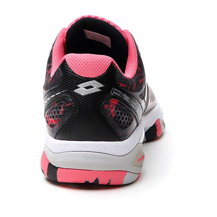 Women Lotto Superrapida 200 IV W Padel Shoes Black / Coral | LN136003M8