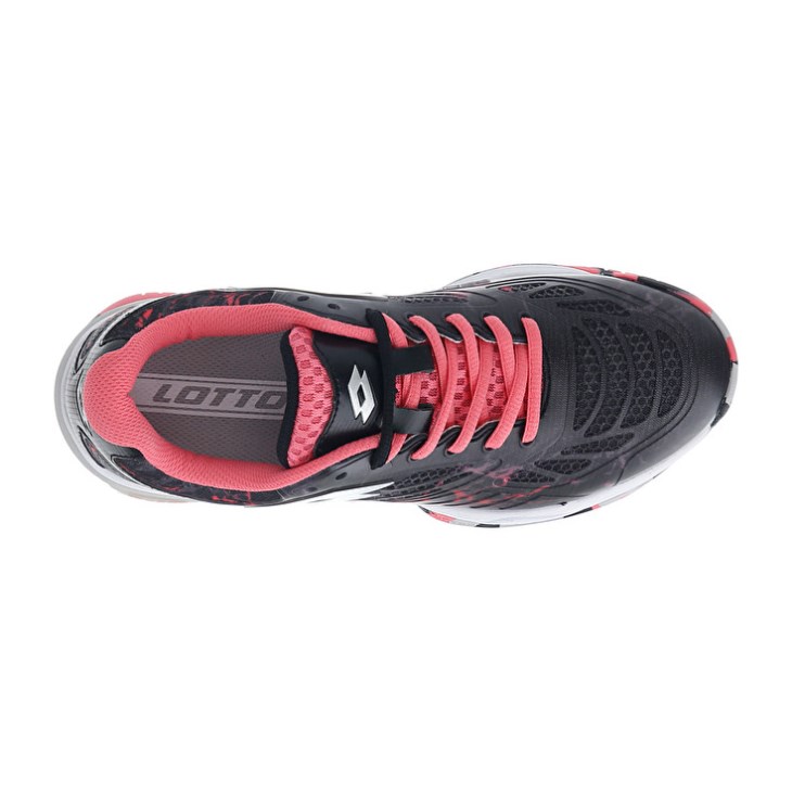 Women Lotto Superrapida 200 IV W Padel Shoes Black / Coral | LN136003M8
