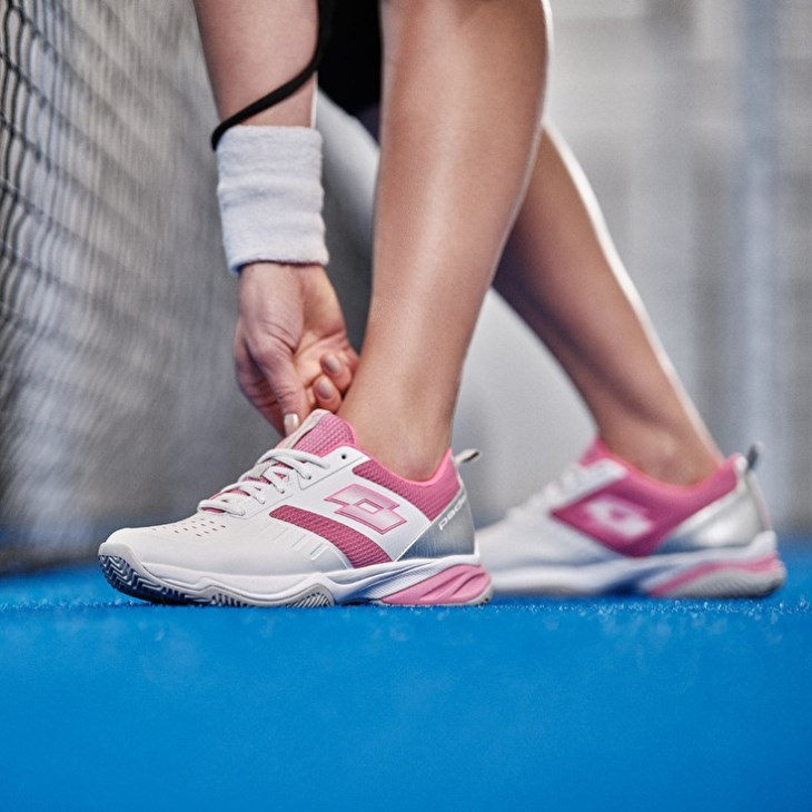 Women Lotto Superrapida 400 IV W Padel Shoes White / Coral | GI733693X5