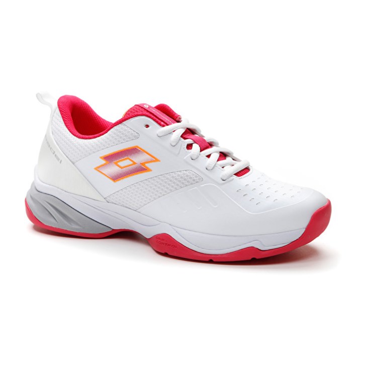 Women Lotto Superrapida 400 V W Padel Shoes White / Red | ME282778N3