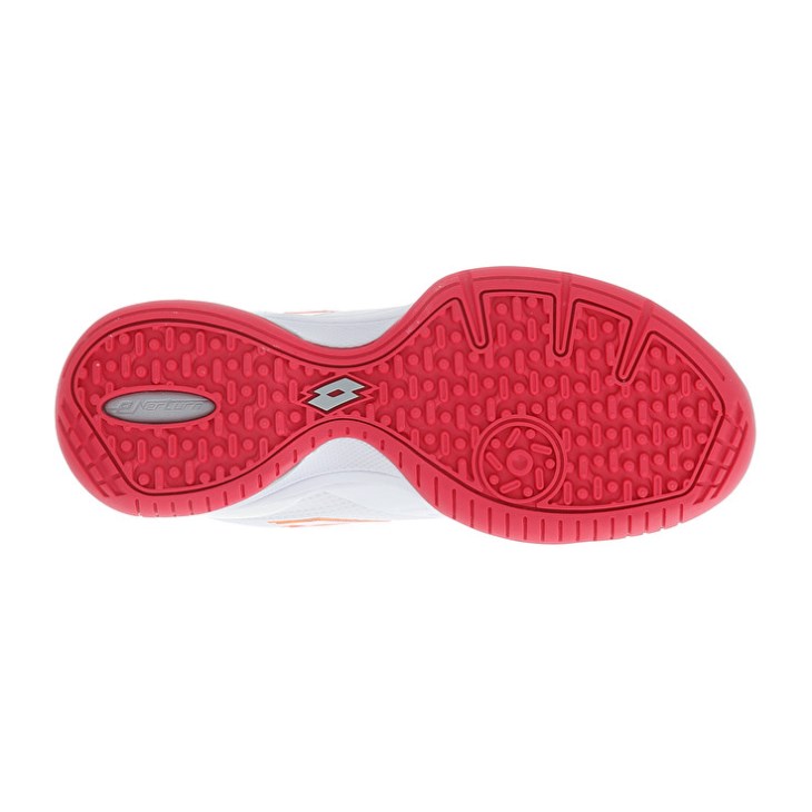 Women Lotto Superrapida 400 V W Padel Shoes White / Red | ME282778N3