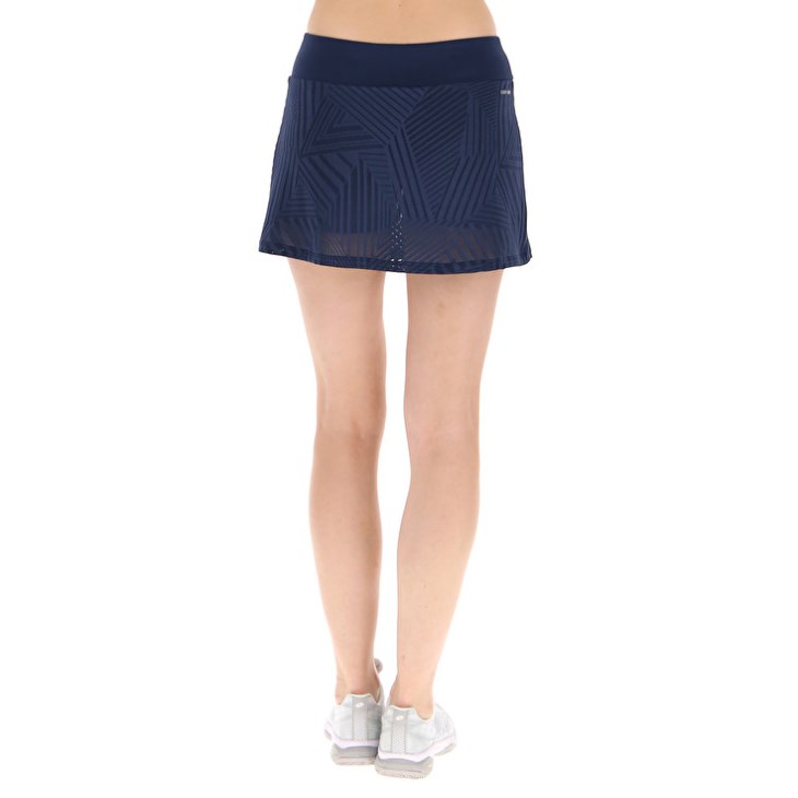 Women Lotto Superrapida W V Skirts Dark Blue / Yellow | TQ392589A7