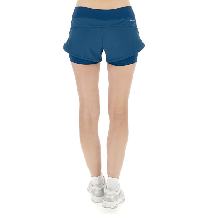 Women Lotto Tech W I D1 Shorts Turquoise | BP038333C6